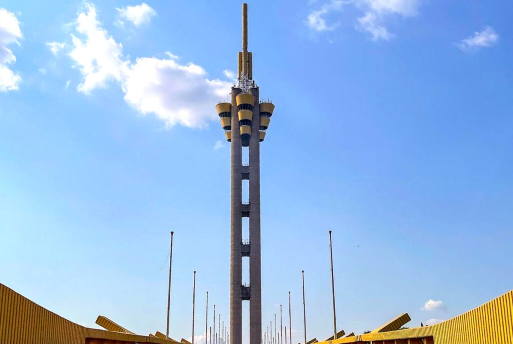 a city tower in Accra